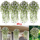 4pcs Artificial Flower Silk Daisy Garland Vine Ivy For Garden Home Wedding Decor