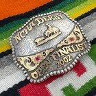 Vtg 2002 Gist Usa Hand Engraved Ncha Trophy Buckle Sterling Overlay 1 10 10k