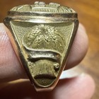 Rare 1958    cook Book Bread    10k Gold Safety Award Men   s Ring-12 Grams