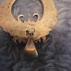Vintage Native American Sterling Silver Turquiose Pendant--signed
