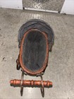 Vintage Antique Buggy Stroller Baby Carriage Wicker Metal Wood 7    Decor Preowned