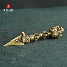 Vintage Chinese Bronze Art Carving Tibetan Weapon
