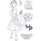 Julie Nutting - Willow Doll Cling Stamp Prima Marketing Mixed Media 913069