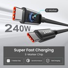 240w Usb C To C Cable 10ft  2-pack C C Fast Black