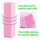 20 Pcs Nail Buffer Blocks With 4 Sides  120 Grit Professional Pedicure 