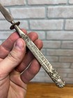 Antique Advertising Letter Opener Prudential Life Insurance Ornate Steel Metal