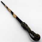 15   Delacour Hand Carved Mahogany Wood Magic Wand Witch Wizard W  Velvet Bag