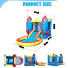12ft Inflatable Bounce House Jumping Castle Slide With Blower Kids Toddler Party