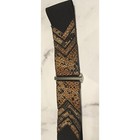 Vintage Womens Belt Brown Tan Black Snakeskin Elastic Waist Cincher Arrow Silver