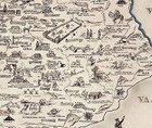 Pictorial Map Of Kentucky Horses Derby Historical Wall Art Poster Print Decor