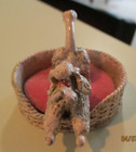 Vintage Florenza Poodle Pincushion Dog Pink Unmarked