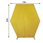 Gold 8 Ft Metallic Spandex Hexagon Stand Cover Wedding Party Decorations