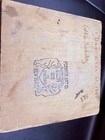 Antique Flemish Art Co Pyrography Box Wild Roses 1904 Christmas Inscription