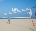 Professional Volleyball Net Outdoor Heavy Duty With Aircraft Steel Cable 32x3ft 