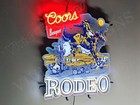 Beer Banquet Rodeo Bull Cowboys 24  Vivid Led Neon Sign Light Lamp Bar Dimmer