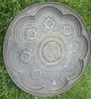 Antique Middle Eastern Persian Large Brass Table Tray Handcrafted Design  19   