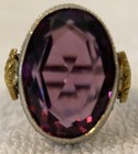 Ostby And Barton Ornate Purple 10 Kt White Gold Ring - A Piece Of History