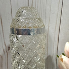 Vintage Torpedo Cut Glass Boudoir Electric Lamp  Art Deco Bullet Skyscraper