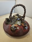 Antique Japanese Sumida Gawa Teapot 