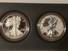 2012 Silver Eagle Proof Set 2 Coins Proof And Reverse Proof