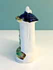 Antique 19thc  Staffordshire House Figurine     Towers   Floral Garland     6 5   