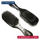 Torino Pro Wave Brush  8769-7 Row Soft Bristles -100  Pure Boar Black