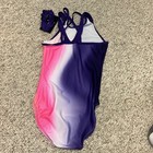 Nwt Gk Elite Gymnastics Leotard As Adult Small With Hair Scrunchie