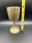 Antique Brass Goblet   Indian Colonial Export   Marked    india P134
