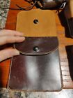  8 ww2   Later Leather Ammo Map Pouches Swiss French Serb German Croatia Vintage