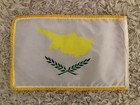 Beautiful Old Greek Cyprus Small Flag 19 Cm X 30 Cm 1960s