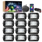 Mictuning C2 Max Rgb ic Led Rock Lights  12 Pods App Underglow Neon Light Kits