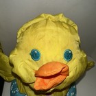 Vintage 1988 Fisher-price Puffalump Floating Duck Bath Toy Yellow