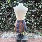 Vintage Necktie Mini Skirt Pierre Cardin Savile Row Arrow Made In Usa Waist 28   