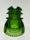 Cd 214 Hemingray Glass Insulator  7-up Green In Vnmt  Condition