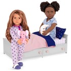 Starry Slumbers Platform Bed Furniture Accessory Set For 18  Dolls