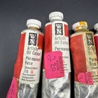 Winsor Newton Oil Paint Permanent Red  Magenta 37ml Tube Lot Of 5 Vintage  soft 