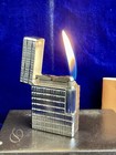 St Dupont Lighter Silver Ligne 1 New Open Box Working 1 Year Warranty Full Set