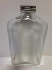 Vintage Glass 1932 Refrigerator Water  Bottle Embossed Wishing Well  1 Qt