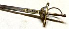 Vintage Antique Toledo Spain Gold Silverenamel Rapier Dagger Knife Letter Opener