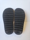 Coach Ivory black Buckle Strap Slide Sandals Logo Accents Women   s Us 8
