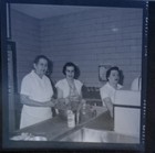 Civil Defense Mass Feeding Training Photo Negative 1957 Three Lady Cooks