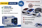 Medline Soft Touch Finger Pulse Oximeter Spo2 Heart Rate Oled Medical Grade