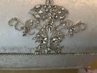 Exquisite New Wedding Card  Money Box With Clear Crystals And Rhinestone Trim 