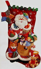 Patchwork Santa Bucilla Felt Christmas Stocking Kit Original Oop Rare New 18 
