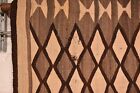 Antique Large Navajo Rug Native American Indian Vintage Weaving 66x43 Textile