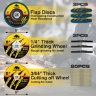 5in Cut Off Wheel grinding Wheel Set 26pcs For Angle Grinder flap Disc 5  X 7 8 