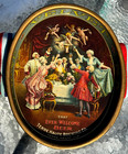 Vintage Large Metal Pre Prohibition Terre Haute Brewing Beer Tray Sign In Cherub