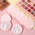12 Pcs Round Powder Puffs Setting Powder Puff 2 3   Cotton Cosmetic Puffs Velour