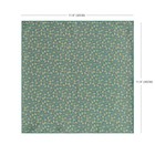 Men s 100 silk Twill Pocket Square Green Little Paisley Hand Rolled 11 8  30cm