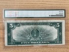 Us 1923  5 Lincoln Porthole Silver Certificate Note Fr 282 Pmg 63 Uncirculated